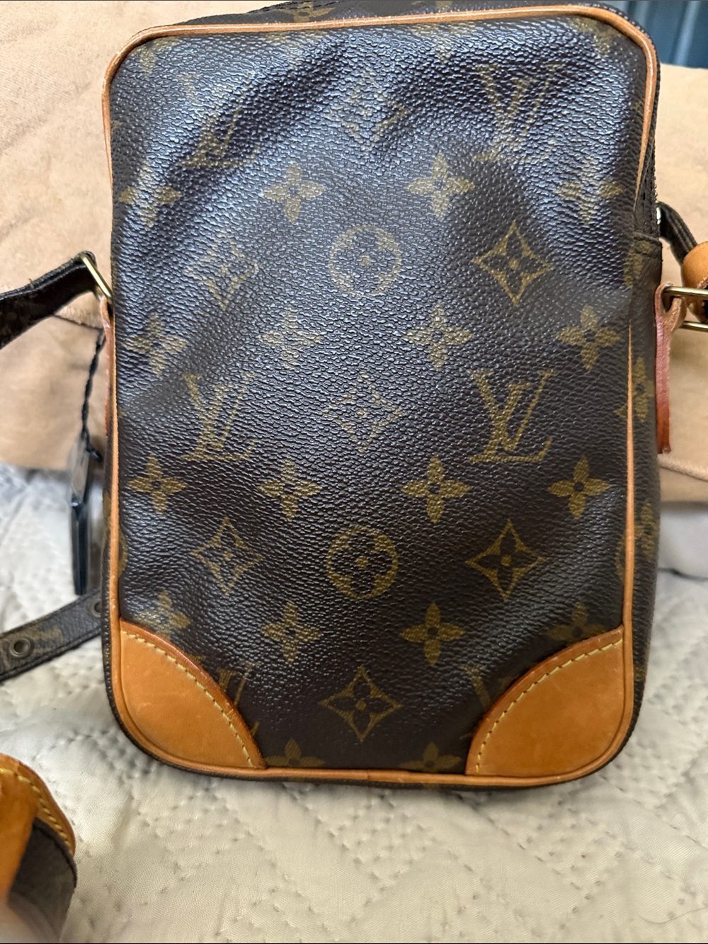 Louis Vuitton Monogram Crossbody in Brown and Tan - Picture 6 of 11